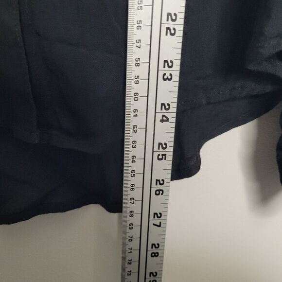 TREASURE & BOND Classic black button front lightweight timeless shirt xs - Picture 8 of 9